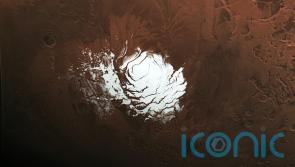 Study suggests liquid water spotted beneath Mars' south pole may be an illusion