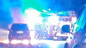 Fire brigade called to jeep blaze in Tullamore