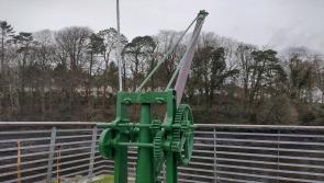 Traditional harbour crane a beautiful addition to historic Donegal pier