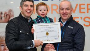 Down Syndrome Ireland Kilkenny thank Glanbia Nutritionals for donation