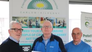 Blackstairs Ramblers make presentation to Kilkenny's Friends of St Luke's