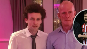 ‘Amazing gesture’: Barry McNamee presents match ball from Ryan McBride’s last game