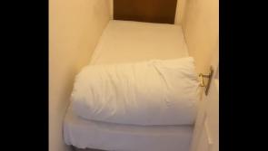 WATCH: Kilkenny visitor's video of 'single room' he was provided goes viral 