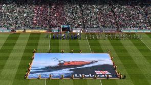 Sligo Bay and Bundoran  RNLI crew member takes to the pitch at Croke Park to promote water safety