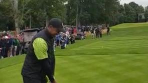 WATCH:  Tiger Woods spots Limerick man with tattoo tribute at JP McManus Pro-Am