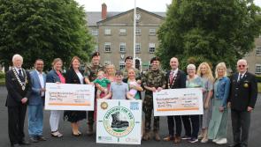 Limerick soldiers deliver €40,000 to maternity hospitals following unique fundraising effort