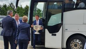 All-Ireland winners Kerry stop off in Kildare to gather refreshments for journey home