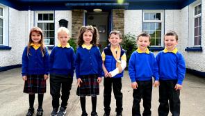 Great excitement as three sets of twins enjoy first day at rural Offaly school