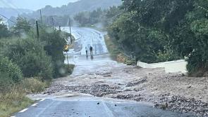 Flooding wreaks havoc on busy Donegal road