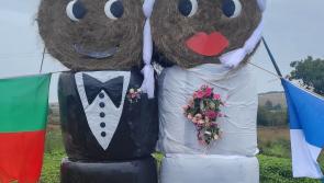 Eye-catching bale display heralds upcoming County Derry nuptials