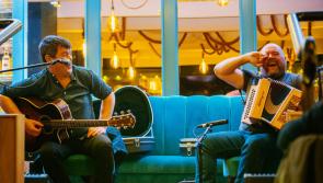 Trad is back:   David Munnelly and Shane McGowan in Leitrim on October 21