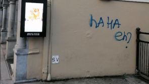 IN PICTURES: Number of businesses in Tullamore facing clean up cost after being  sprayed with graffiti overnight