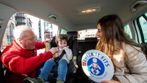 Get you kid's car seat fitted for free in Laois