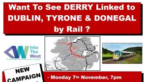 REMINDER: 'North West Rail Corridor' public meeting in Derry this evening