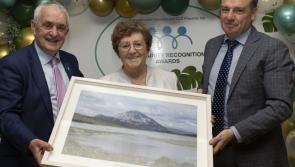Surprise award to Mary McGowan for outstanding contribution to community 