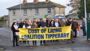The Cost of Living Coalition hold a  protest in Nenagh 