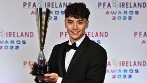 Waterford FC player Phoenix Patterson wins First Division Player of the Year award