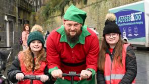 Pictures: Santa touches down in Kilkenny City!