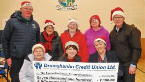 Cheque presentation to homeless charity  by Leitrim Cares