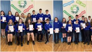 Laois students celebrate Gaisce achievment