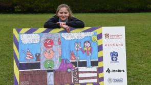 Ballyshannon's Lydia  scores in School Road Safety art competition