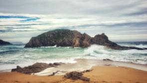 Geological Survey Ireland chose Murder Hole Beach photo as their image for March