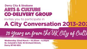 A City Conversation to look back at Derry's City of Culture 10 years on