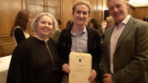 CONGRATULATIONS: Tipperary student receives academic award at Trinity College Dublin