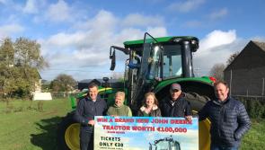 And the winner is ... Winning ticket drawn in Laois for €100 k John Deere tractor prize