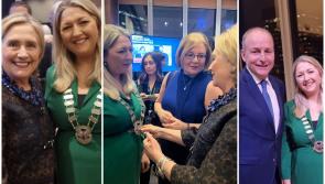 First lady of Laois meets with America's former first lady Hillary Clinton