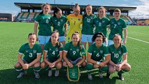 Longford’s Melissa O’Kane in action for Ireland  in defeat against Germany 