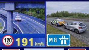 Laois Gardai detect car doing 191kmh in Laois