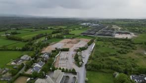 Perimeter wall for Ukrainian modular homes site in Tullamore