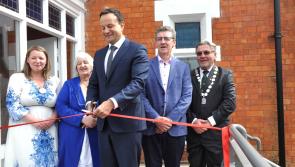 Taoiseach Leo Varadkar cuts the ribbon on Stanwix Village 