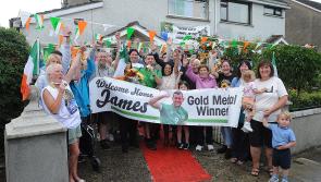 Gold Medal winner receives hero's welcome upon return to Dundalk  
