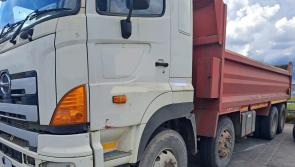 Truck driver holding a phone while driving past school zone stopped by Kildare gardaí