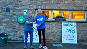Joe Gough breaks the national Over 70 record at Coillte 10k road race in Dundrum