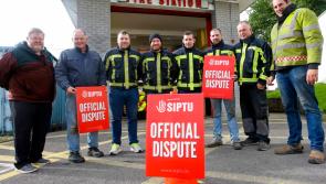 Manorhamilton firefighters on the picket as local authorities respond to strike