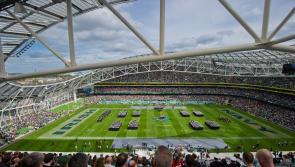 House of Waterford unveil trophies for today's College Football Classic at the Aviva Stadium