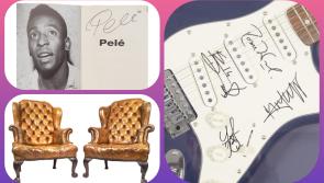Memorabilia from Rock and soccer legends feature in famed Laois auction room sale