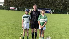 U-13 'B' hurling decider between Ballyfin and Rosenallis ends all square