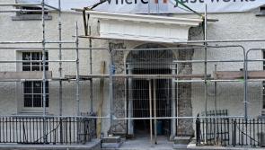 Historic portico being restored to Laois landmark building in Portlaoise