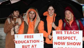 In Pictures: Preschool providers mount protest in Donegal Town