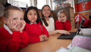 IN PICTURES: First day at school for St Eugene's PS Primary 1's