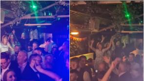 WATCH: Offaly pub rocking as midweek wedding and familiar faces roll into town