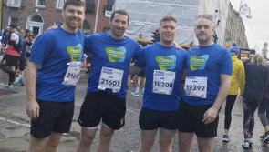 Aughnasheelin and Ballinamore lads run Dublin City Marathon to raises funds