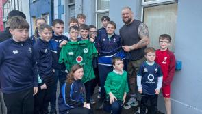Inishowen's rugby stars of the future meet Irish international Andrew Porter
