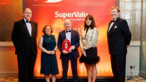 Bridget&nbsp;and Tommy Hickson attend awards to represent SuperValu Tullow as a finalist