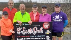Santa Dash and family walk in Offaly's Lough Boora for charity