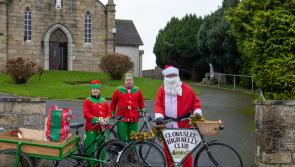 Santa visits  two picturesque villages in the foothills of the Slieve Bloom mountains